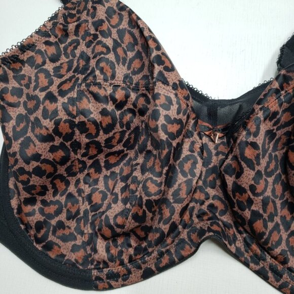 NWOT Goddess Kayla Bra Full Coverage Support Underwire Leopard Print 38J - Picture 5 of 14